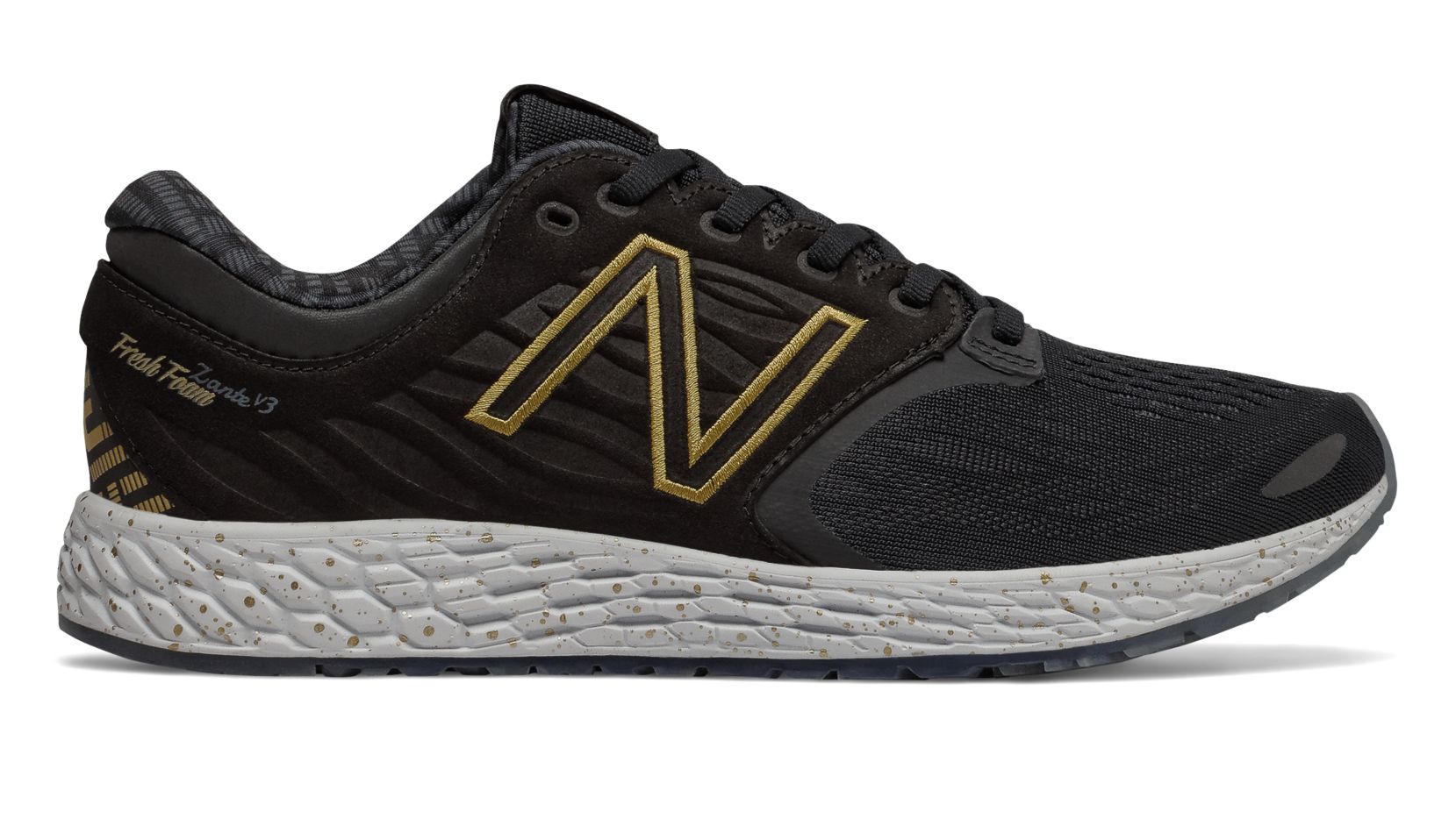 Da Uomo New Balance Fresh Foam Zante V3 Scarpe da corsa Nero/Oro Da Uomo New Balance Fresh Foam Zante V3 Scarpe da corsa Nero/Oro